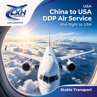 LXH Logistics China ke USA FBA Pengiriman Udara DDP Layanan Pelabelan Barang