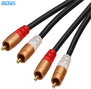 2015 nuevos productos de alta calidad, <span class=keywords><strong>goled</strong></span> en 2RCA macho mono phono cable para dc jack Japón av cable - Product Image 1