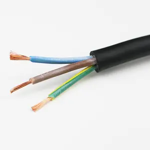 重型氯丁橡胶护套电缆3x1.5毫米3x2.5毫米3x4mm防水橡胶潜水泵电力电缆