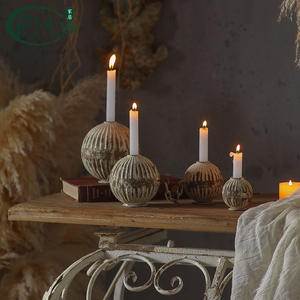 Juego de cuatro portavelas de hierro estilo marroquí, decoración redonda para mesa, decoración del hogar, Navidad, boda, estudio. - Product Image 1