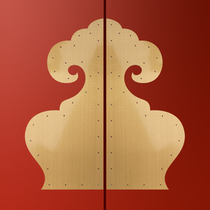 Chinese Style Brass Door <b>Corner</b> <b>Protectors</b> With Ruyi Gourd Design For Wooden Doors Durable Solid Copper Accessories - Product Image 2