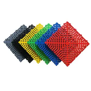 PVC garage floor tiles/car parking plastic tiles PP material car wash shops the flooring tiles