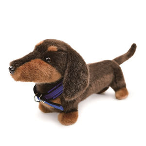 Perro <span class=keywords><strong>Salchicha</strong></span> de Peluche con Collar, Juguete de Peluche Realista, Lindo Dachshund de Peluche Suave y Esponjoso, Muñeco de Peluche de <span class=keywords><strong>Cachorro</strong></span> de Cuerpo Largo para Niños - Product Image 3