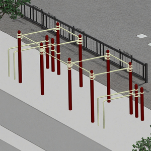 Barras de acero duraderas personalizadas, marca XIDEAO, 5 años de garantía para Fitness al aire libre, equipo de ejercicio de <span class=keywords><strong>calistenia</strong></span>, parques - Product Image 5