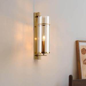 Lámpara de pared con pantalla de cristal, luz LED, base de bombilla E27 para sala de estar, dormitorio, pasillo, diseño moderno - Product Image 2