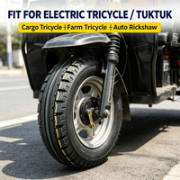 Ban Karet Tahan Aus 4.00-8 Baru untuk Tricycle Listrik, Kendaraan Roda Tiga Bajaj Tvsking