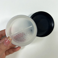 Vente en gros de pot de poudre libre en plastique PS cosmétique vide transparent avec tamis écologique personnalisé 3g 5g 10g 15g 20g 30g