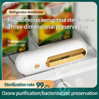 Désodorisant et purificateur d'air pour réfrigérateur, rechargeable par USB, prolongateur de durée de conservation des aliments, éliminateur d'odeurs, assainisseur d'air pour toilettes et voiture