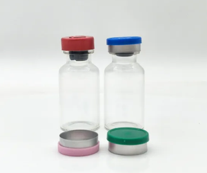 ขวดแก้วสีชาขนาด 10 มล. พร้อมจุกสีเทา - Product Image 6