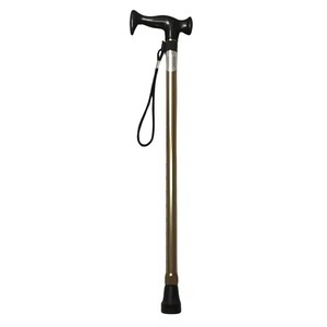 Bastón telescópico ajustable de aleación de aluminio con punta de goma para personas mayores, soporte para caminar, bastón extensible de 3 secciones - Product Image 5