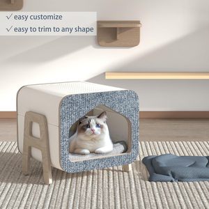 Factory <b>Cat</b> <b>Scratch</b> Mat Self-Adhesive Carpet DIY Climb <b>Cat</b> Scratcher for <b>Cat</b> Couch Furniture or Wall Protection Pads - Product Image 3