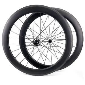 Clincher Fiets Wielen Chinese Racefiets Wielen Carbon Wiel 700c Clincher R10 Hub 60Mm Diepte