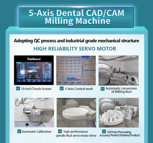 Macchina dentale per taglio dentale Cad Cam 5 assi T10-A macchina per tagliare zirconi cnc - Product Image 6