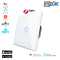 Touchmi Zigbee Tuya Smart Home fournisseurs d'électricité télécommande 600W mur Smart touch interrupteur d'éclairage avec fil en direct neutre