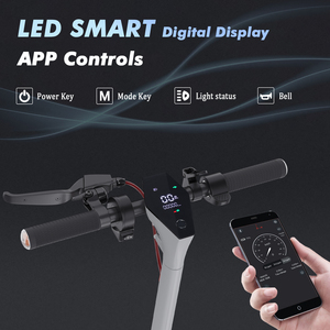 EU <b>UK</b> Warehouse 10inch for M1 Intelligent Aluminum Foldable Adult Scooter with Brushless Motor and LED Lights - Product Image 3