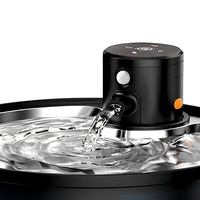 Distributeur d'eau intelligent et élégant pour chat et chien, alimenté par batterie, en acier inoxydable, étanche IPX7, capacité de 3,2 L
