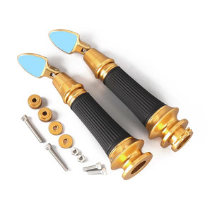 Accessoires pour <span class=keywords><strong>moto</strong></span> Vespa GTS 300 GTV 300 Sprint Primavera 150, poignées <span class=keywords><strong>de</strong></span> <span class=keywords><strong>guidon</strong></span>, <span class=keywords><strong>embout</strong></span> <span class=keywords><strong>de</strong></span> <span class=keywords><strong>guidon</strong></span> avec mini rétroviseur - Product Image 3