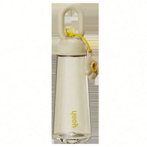 Petals-Shaped Reusable Water Bottlefood Safe <b>Plastic</b> Drinkwarehigh-Value Portable Car Cupstraw Adults Outdoor Useunbreakable - Product Image 5