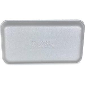 ถาดใส่เนื้อ GEN ขนาด 14.5 x 8 x 0.75 นิ้ว สีขาว 250 ชิ้น/กล่อง (1525WH) - Product Image 1