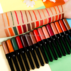 Vente chaude 2 en 1 beauté cosmétique Double face étanche minéral 21 couleurs mat brillant à lèvres liquide rouge à lèvres <span class=keywords><strong>crayon</strong></span> à lèvres - Product Image 3