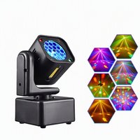 Mini RGBW Sternenmuster-Kopfschüttelnde Bar-Beleuchtung Rotierende Ambiente-Lichtstrahlen Anpassbare Moving-Head-LED-Bühnenbeleuchtung 110-220V