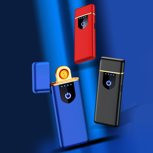 Siêu Mỏng Sáng Tạo Vân Tay USB Sạc Điện Nhẹ Hơn Cá Nhân Không Có Ngọn Lửa Thuốc Lá Cigar <span class=keywords><strong>Torch</strong></span> Cho Kinh Doanh Quà Tặng - Product Image 1