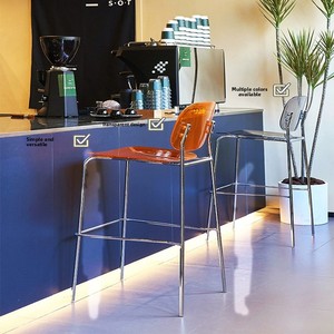 <span class=keywords><strong>Tabouret</strong></span> <span class=keywords><strong>de</strong></span> bar transparent moderne et minimaliste, <span class=keywords><strong>tabouret</strong></span> <span class=keywords><strong>haut</strong></span> <span class=keywords><strong>de</strong></span> designer nordique créatif, chaise en métal tendance <span class=keywords><strong>pour</strong></span> le commerce et les réseaux sociaux (Instagram) - Product Image 2