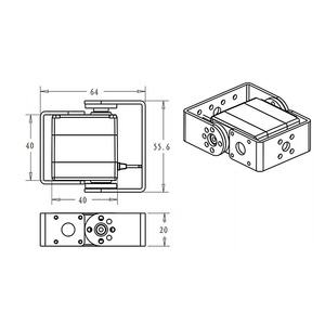 Servo <span class=keywords><strong>Dsservo</strong></span> RDS3115 de 15 kg, Servomotores Digitales de Doble Eje, Dispositivo de Lanzamiento para Robots RC, Gran Venta - Product Image 4