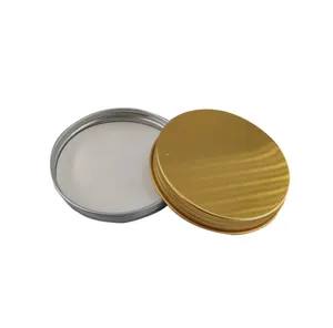 Kunden spezifische 88mm goldene Aluminium kappe Glas kappe für kosmetische Flaschen deckel kappen verschlüsse