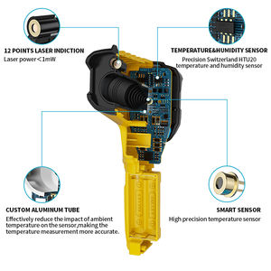 Thermomètre portatif avec écran LCD, nouveau produit, 50 — 800, avec température d'humidité et points de moisissure, type K, sonde, pistolet - Product Image 4