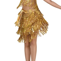 Toalla de cadera con lentejuelas y flecos para danza latina, toalla con flecos para danza del vientre, cadena para la cintura, toalla vibratoria, falda de baile, charol