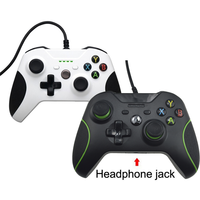 Honcam Joystick Games PC One Controlador con cable para Xbox 1 One X S con conector de audio de 3,5mm