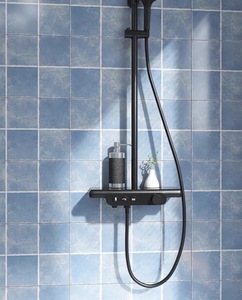 2021 nouveau Design douche intelligente avec couleur LED douche numérique mélangeur de pluie mélangeur de douche de couleur noir mat - Product Image 2