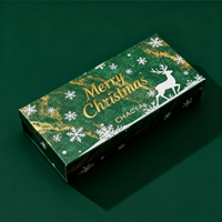Caja de Regalo de Lujo con Tapa Impresa Personalizada, con Cartón Grueso y Superficie Laminada para Empaque de Productos Navideños Premium