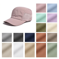 Casquette de camping sportive 5 panneaux 100 % coton avec logo brodé personnalisé et maille, vente en gros OEM
