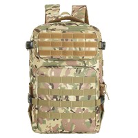 Sac à dos tactique en polyester Oxford avec rembourrage d'air pour la protection de la colonne vertébrale, camouflage extérieur, décontracté, pour le camping, le cyclisme et la randonnée