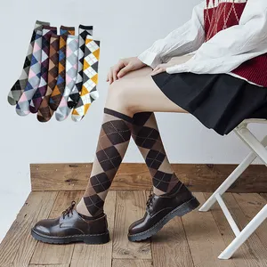 New AUTUMN Socks Unisex knee 100% COTTON knee high custom socks women for winter