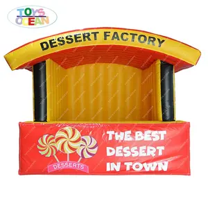 Draagbare Commerciële Carnaval Booth Tent Opblaasbare Dessert Candy Booth Tent Huis Voor Promotie Opblaasbare Voedsel Tenten