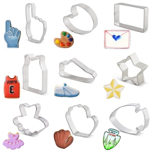Divers <span class=keywords><strong>emporte</strong></span>-pièces en acier inoxydable avec thèmes sportifs, y compris Basketball Rugby Football Icesnow Sports Golf <span class=keywords><strong>emporte</strong></span>-pièces - Product Image 5