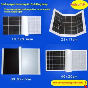 Lámpara <span class=keywords><strong>Mata</strong></span> Moscas Adhesiva Negra con Procesamiento OEM, Tabla Multiusos para Insectos, para <span class=keywords><strong>Hormigas</strong></span> y Mosquitos, Papel para Moscas en Gel - Product Image 2