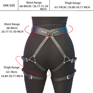 Imbracatura Strap-On per Donne, Dildo Staccabile con 3 Misure di O-Ring in Metallo, Cinturini per Cosce Indossabili e Regolabili, Attrezzatura per Bondage BDSM SM - Product Image 3