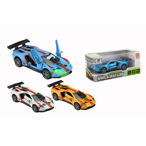 <span class=keywords><strong>Voiture</strong></span> <span class=keywords><strong>de</strong></span> collection en métal moulé sous pression à l'échelle <span class=keywords><strong>1</strong></span> :32 avec lumière et sons, porte ouverte, jouet pour enfants - Product Image 1