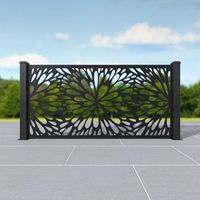 Panneaux décoratifs découpés au laser en métal sur mesure pour l'extérieur, écran d'intimité, façade en aluminium pour clôture extérieure