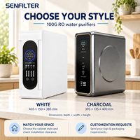 Purificateur d'eau sans réservoir à osmose inverse 5 niveaux, électrique, autonettoyant, pour hôtel et usage domestique, capacité 600/800 gallons