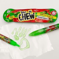 Op maat gemaakte zure fruitpen-vloeibare snoepjes groothandel zoete watermeloen smaak knijpjam vloeibare snoepjes