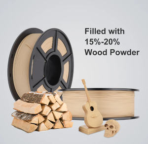 <span class=keywords><strong>Sunlu</strong></span> <span class=keywords><strong>Wood</strong></span> PLA Filament pour imprimante 3D Précision 1.75mm Résolution 0.02mm 15%-20% Poudre de bois infusée pour le moulage et l'impression 3D - Product Image 2