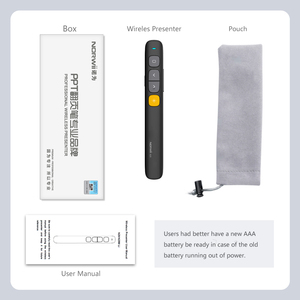 ผลิตภัณฑ์ยอดนิยมปี 2026 ตัวควบคุมระดับเสียงแบบไร้สาย พรีเซนเตอร์เลเซอร์สีแดง 640-660 นาโนเมตร 1 มิลลิวัตต์ ใช้แบตเตอรี่แบบ AAA สำหรับการนำเสนอ - Product Image 6