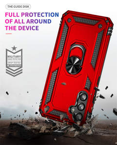 Funda de Armadura para Samsung Galaxy S25 Ultra S24 Plus S23 FE S22 S21 S20, anillo de Metal de rotación de 360 grados, funda de teléfono con soporte para coche - Product Image 2