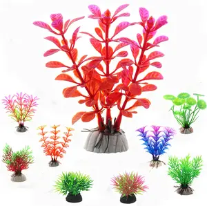 Landscape Ornaments Aquarium Fake Plants Plastic Artificial Plant for Fish Tank