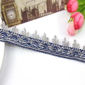 Tre fiori Tinsel oro tenda di pizzo etnico nastro di pizzo <span class=keywords><strong>per</strong></span> gli accessori del vestito - Product Image 5